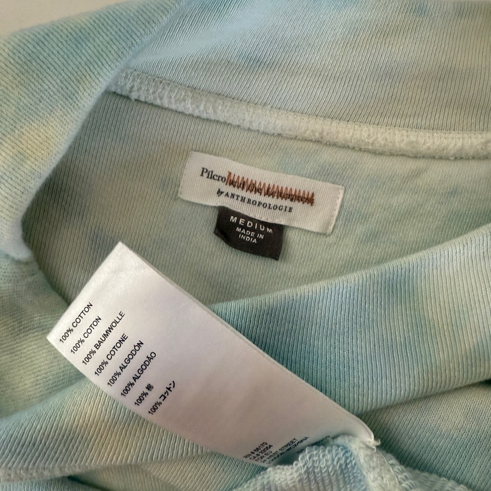 Anthropologie Blue Tie-Dye Sweatshirt - Picture 4 of 4